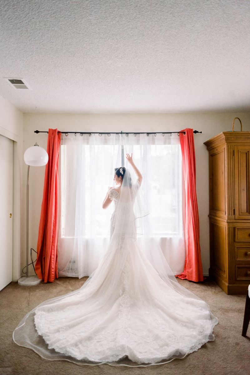 Bride getting ready for special day